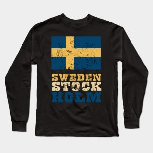 Flag of Sweden Long Sleeve T-Shirt